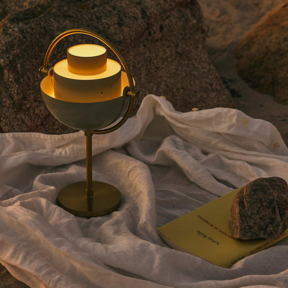 GUBI Multi-Lite Portable Lamp  Brass Brass