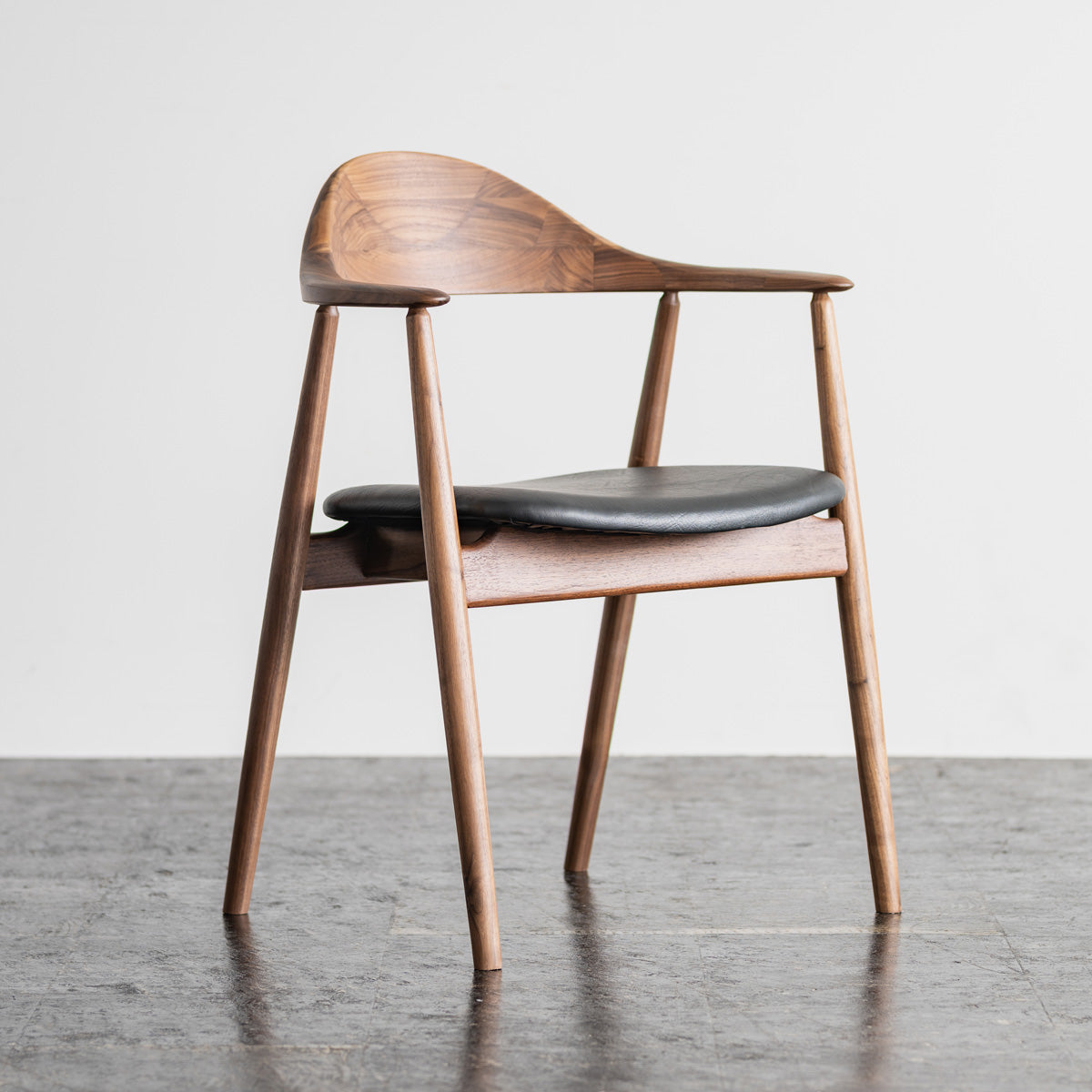 Dining Chair MANTA Walnut Black
