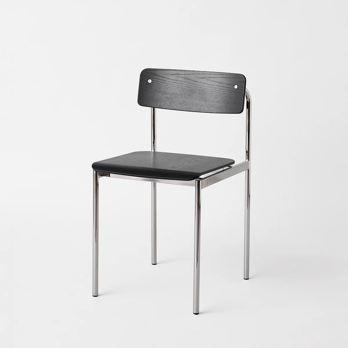 MOEBE Offset Chair Chrome Black
