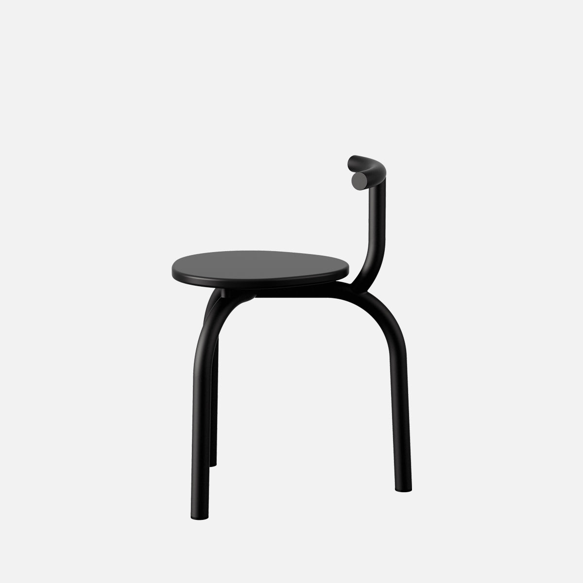esaila Ogle Chair Black Beech Black Frame