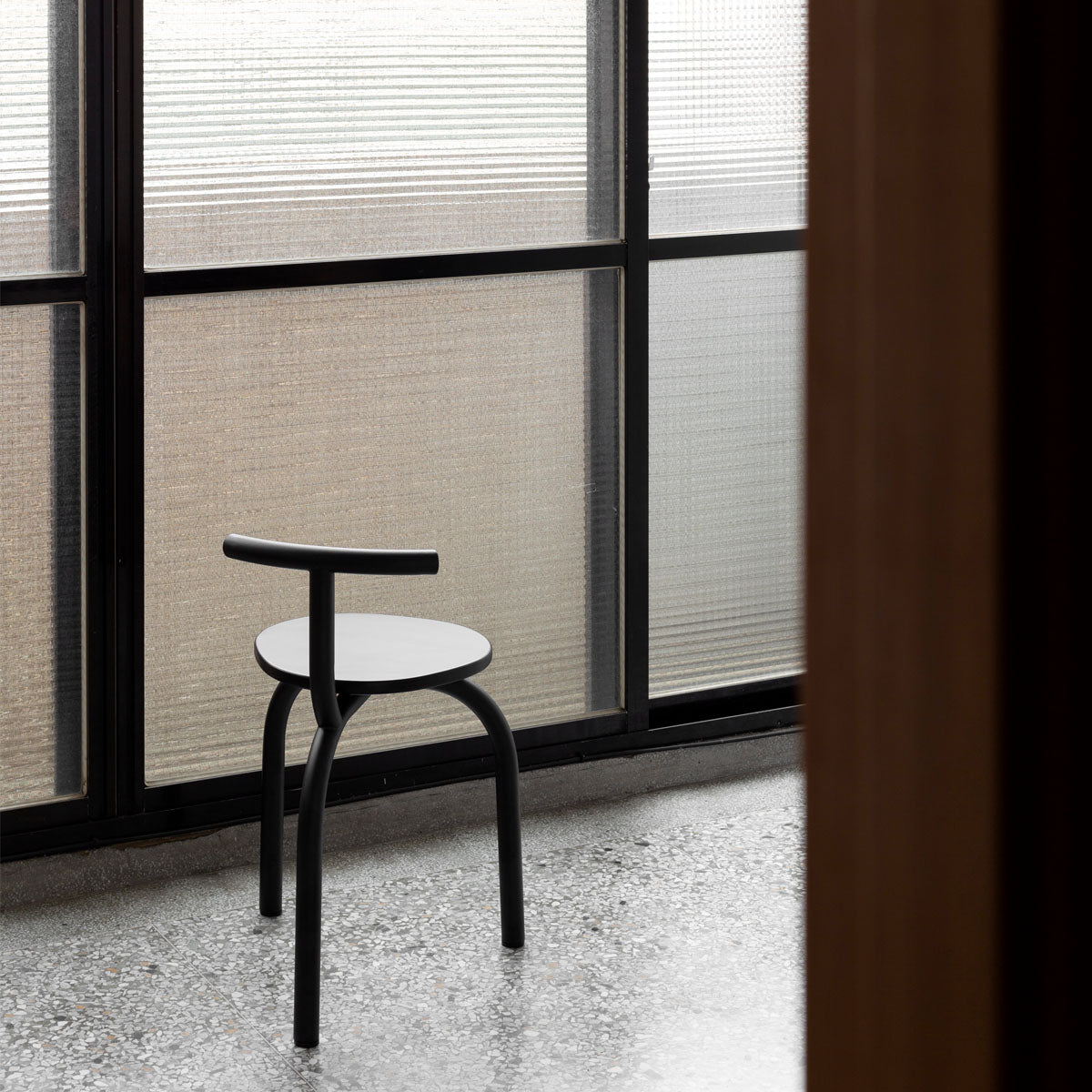 esaila Ogle Chair Black Beech Black Frame