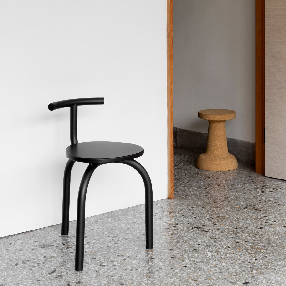 esaila Ogle Chair Black Beech Black Frame