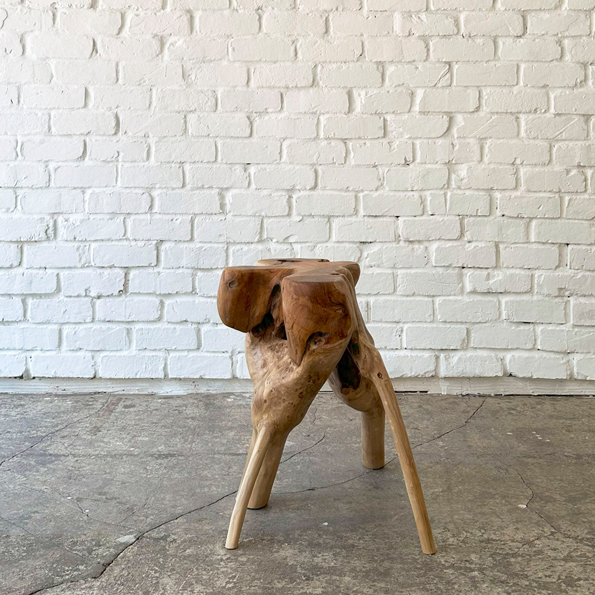 Root Stool #2025A チークルートスツール オブジェ 流木 – D9 STUDIO