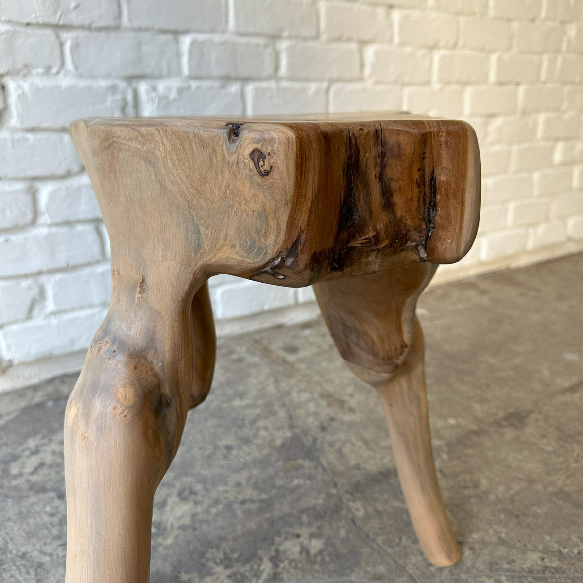 Root Stool #2025L チークルートスツール オブジェ 流木 – D9 STUDIO