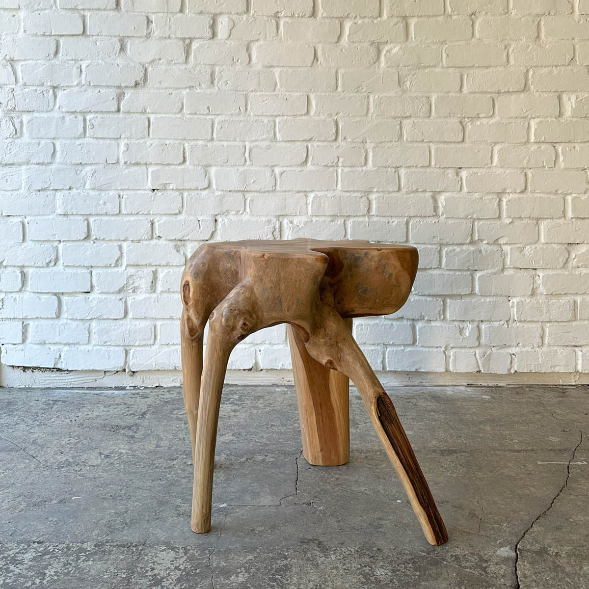 Root Stool #2025O チークルートスツール オブジェ 流木 – D9 STUDIO