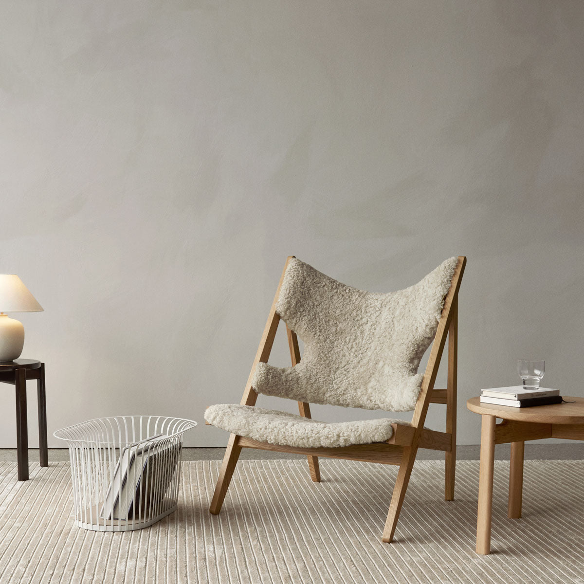 Audo Ribbon Basket Ivory