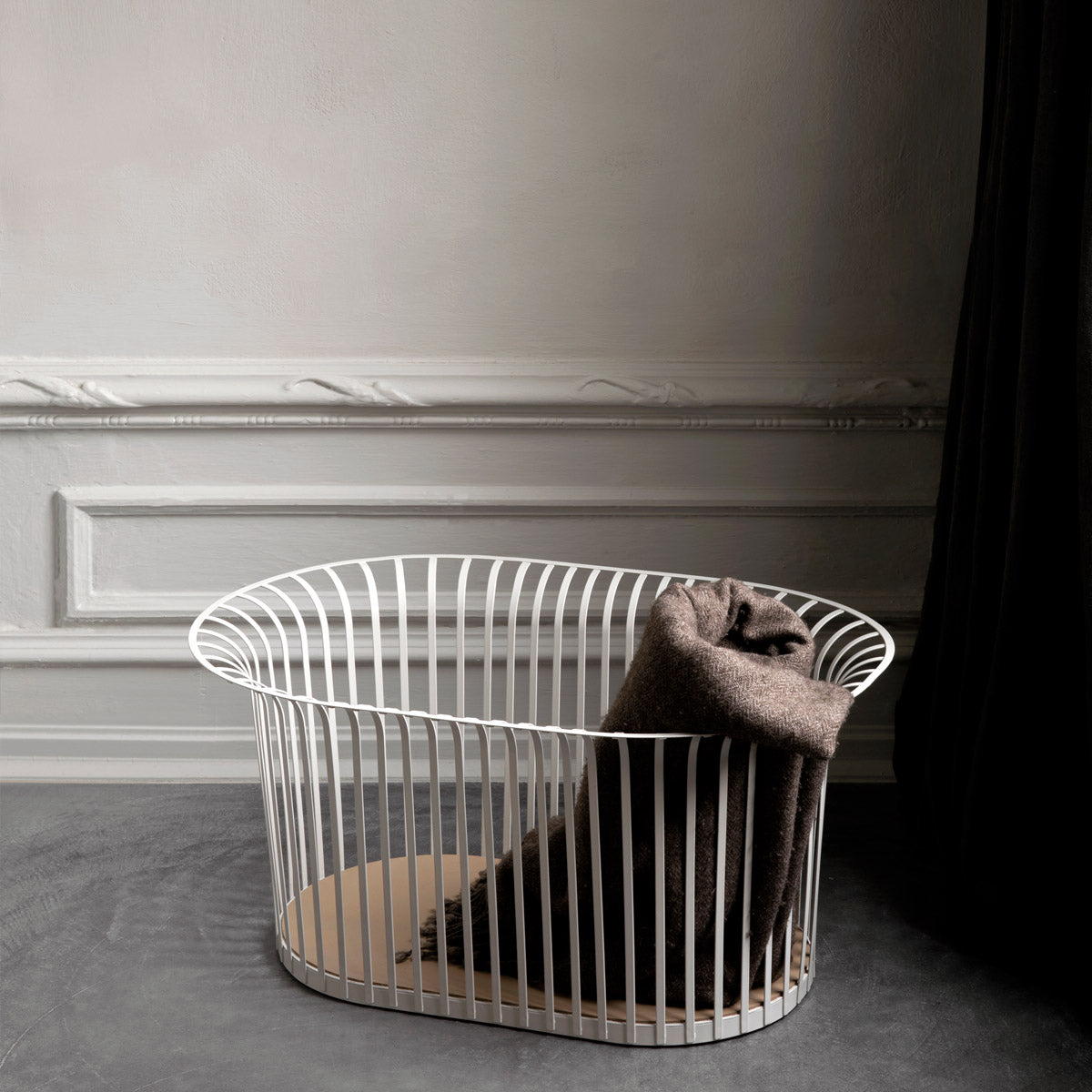 Audo Ribbon Basket Ivory