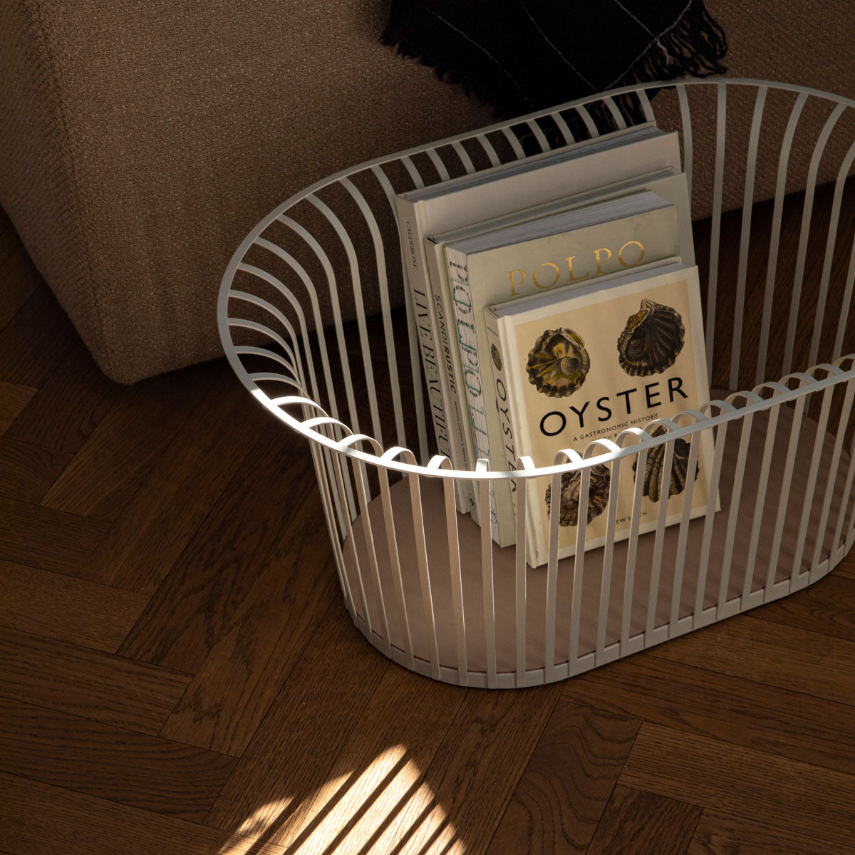 Audo Ribbon Basket Ivory