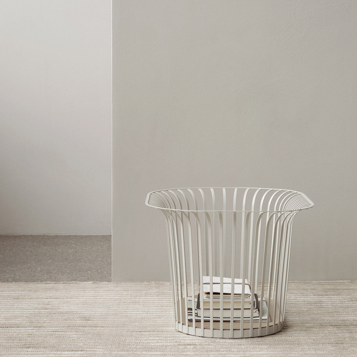 Audo Ribbon Basket Ivory