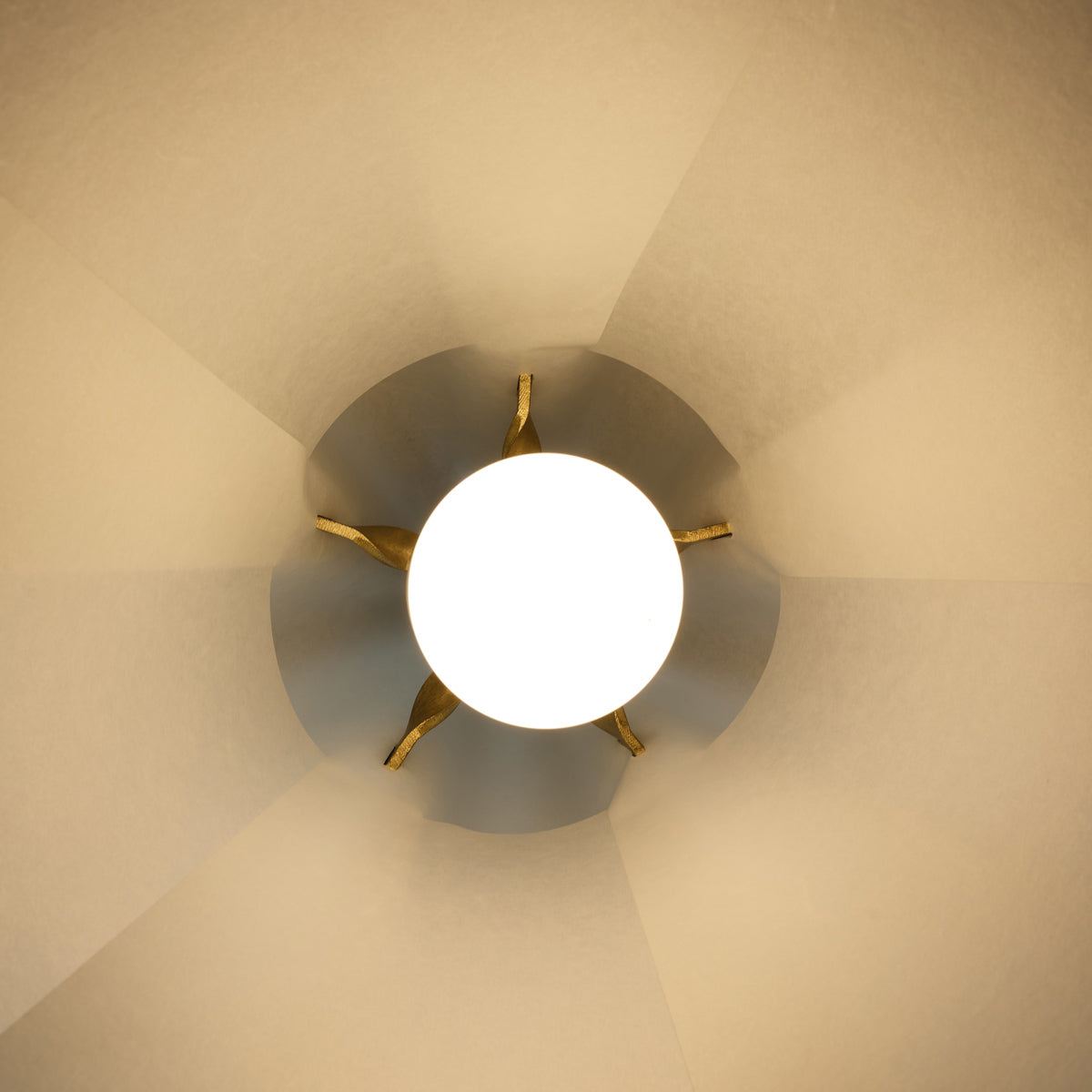 MOEBE Sinuate Pendant L White Brass