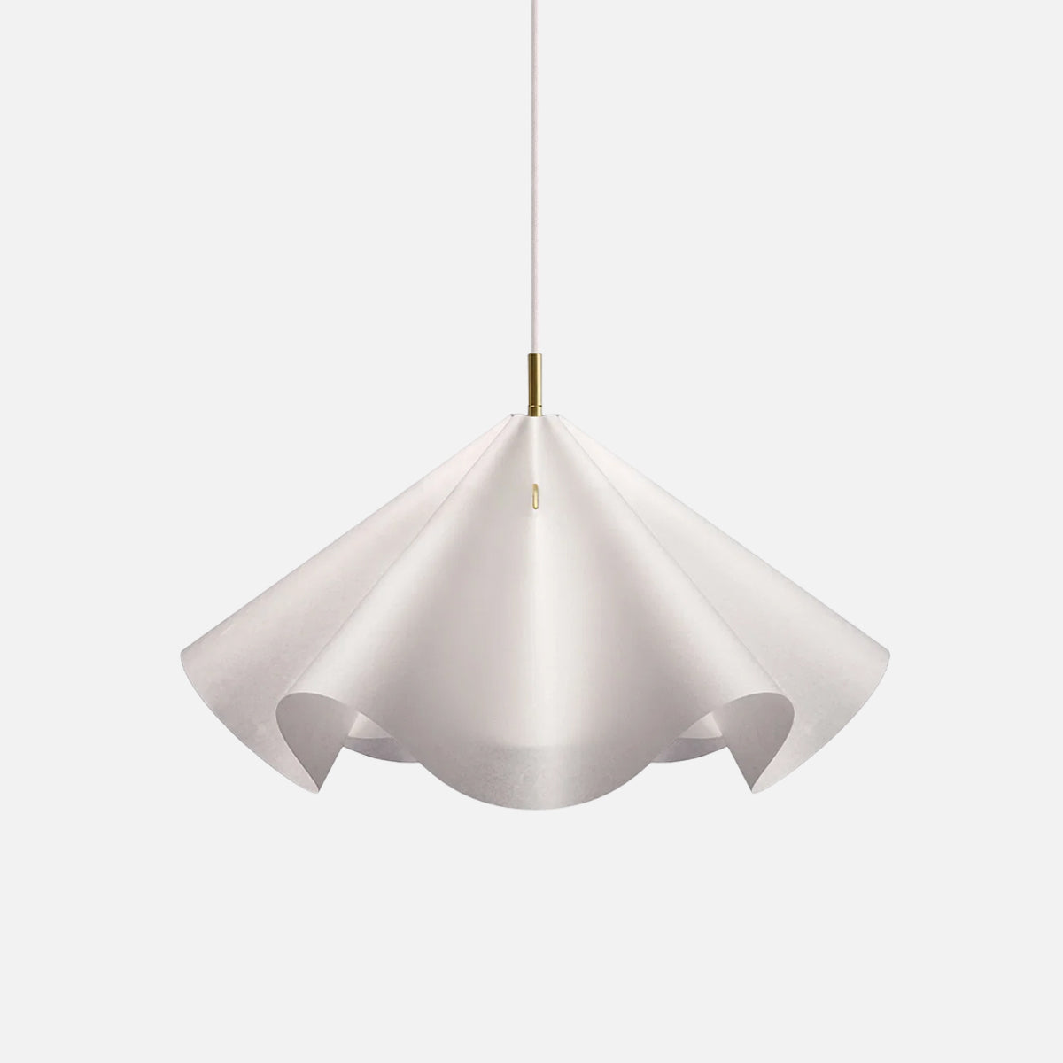 MOEBE Sinuate Pendant M White Brass