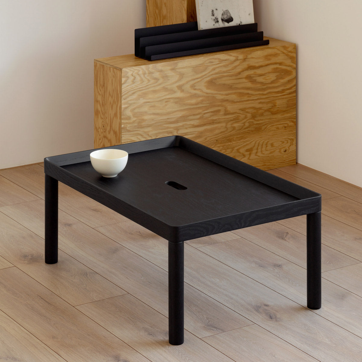 esaila Sister Coffee Table Black Oak