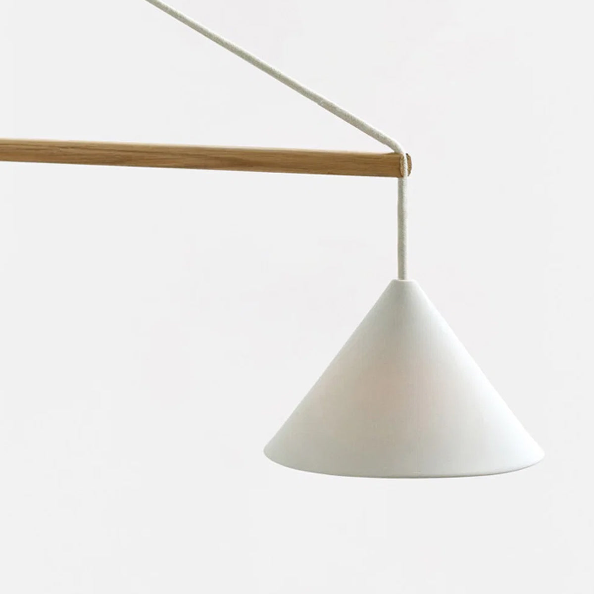 MOEBE Suspended Wall Lamp Oak White