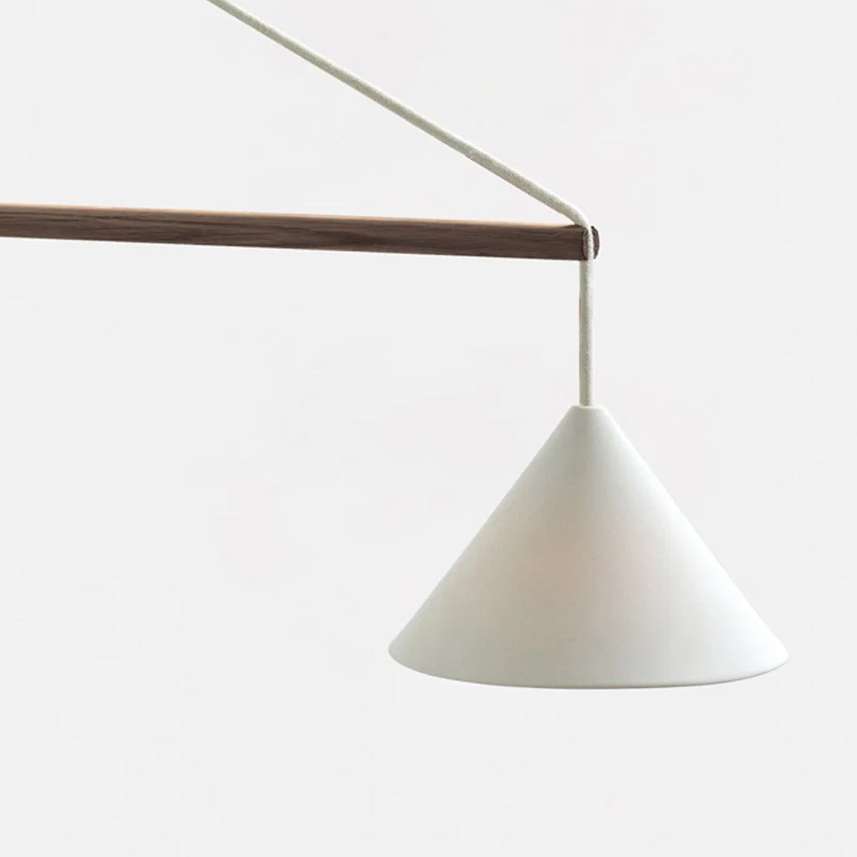 MOEBE Suspended Wall Lamp Smoked Oak White