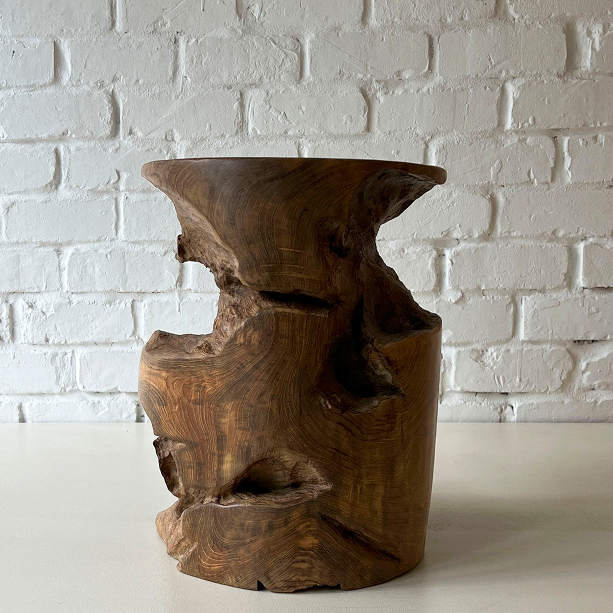 Teak Log Stool 2025 #T チーク ログスツール オブジェ 流木 – D9 STUDIO