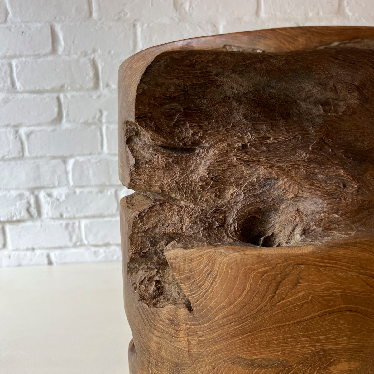 Teak Log Stool 2025 #T チーク ログスツール オブジェ 流木 – D9 STUDIO