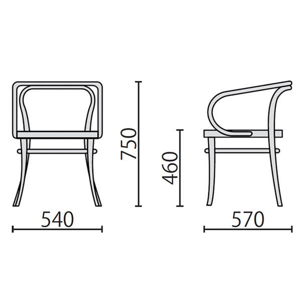 THONET no.209 Black 【正規品】 コルビジェチェア Made in Germany 