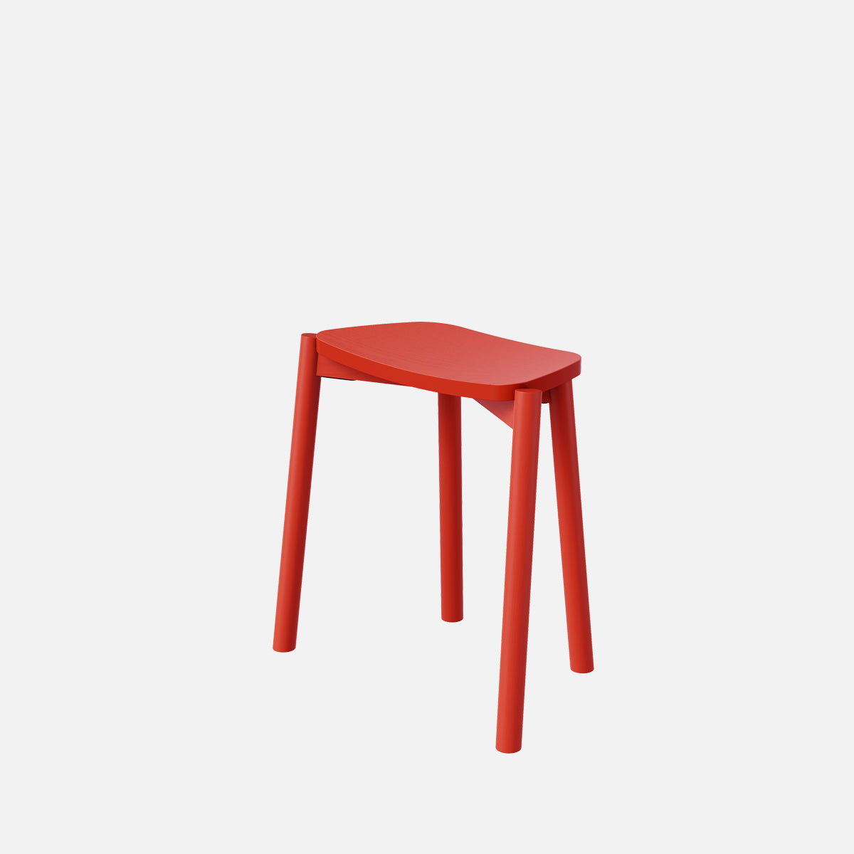 esaila Tars Stool Crimson Red