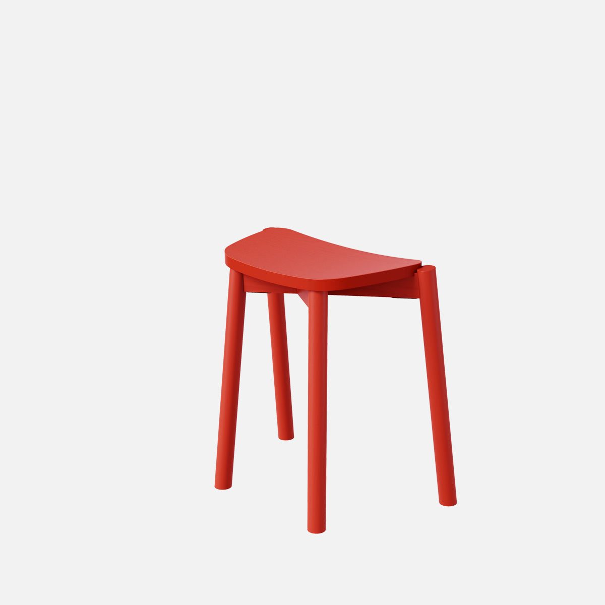 esaila Tars Stool Crimson Red