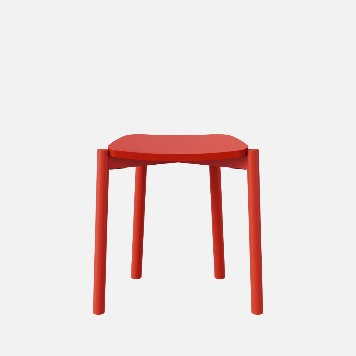 esaila Tars Stool Crimson Red
