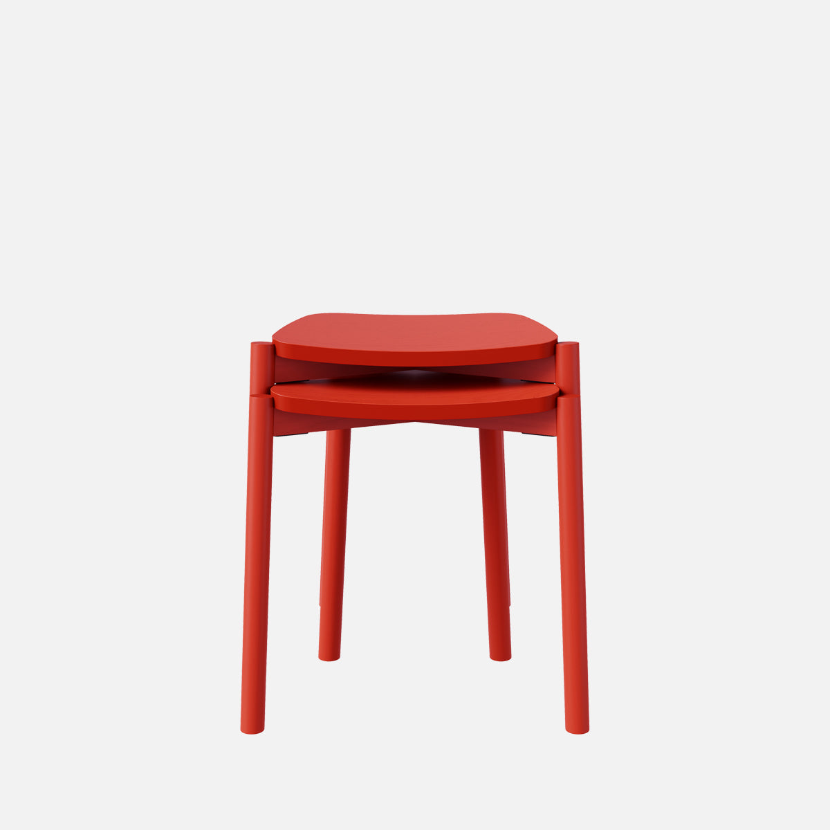 esaila Tars Stool Crimson Red