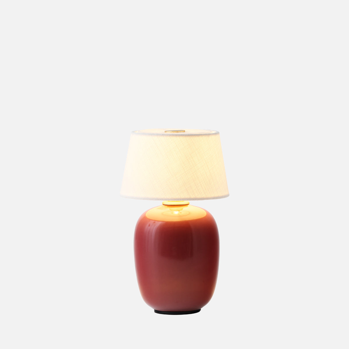 Audo Torso Table Lamp Portable Ruby