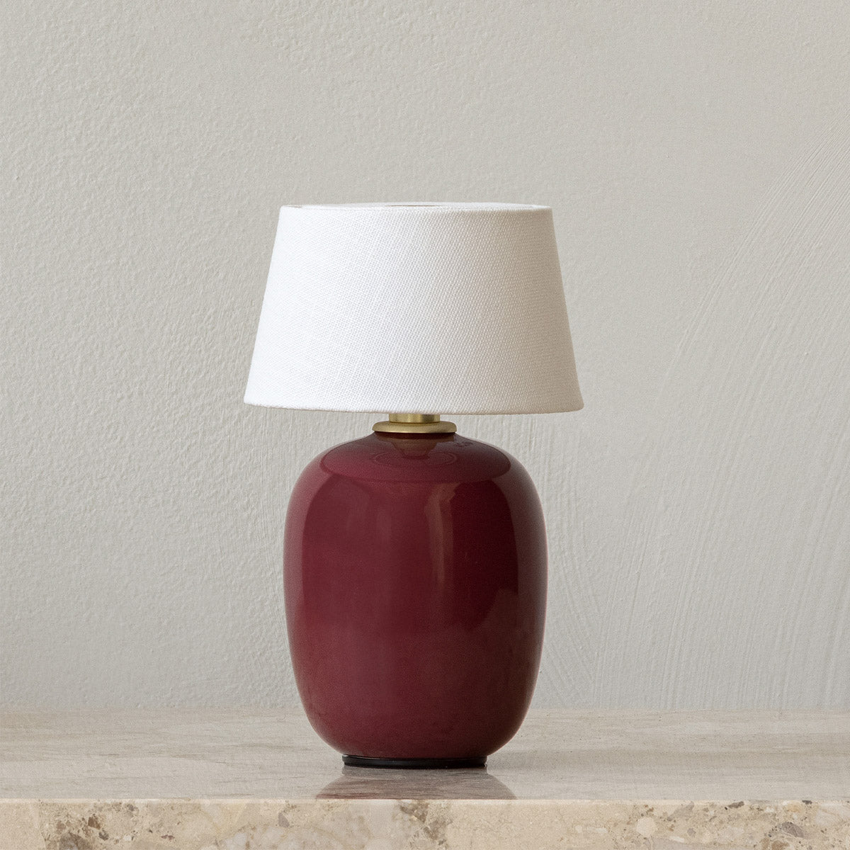 Audo Torso Table Lamp Portable Ruby