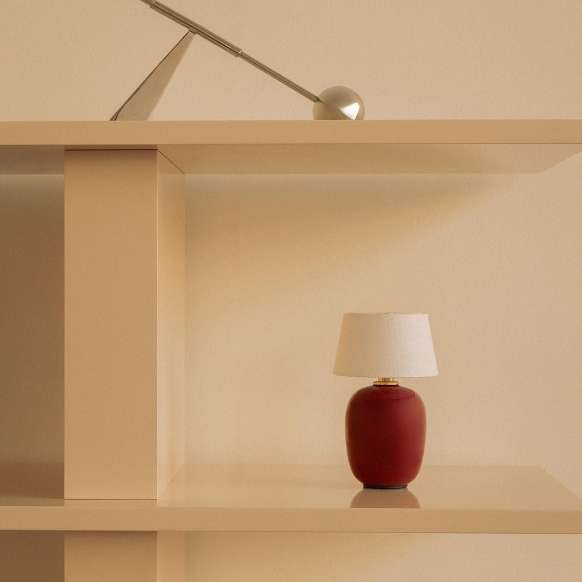 Audo Torso Table Lamp Portable Ruby