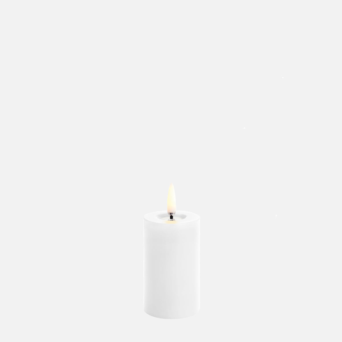 UYUNI LED Melted Pillar Candle Smooth Nordic white
