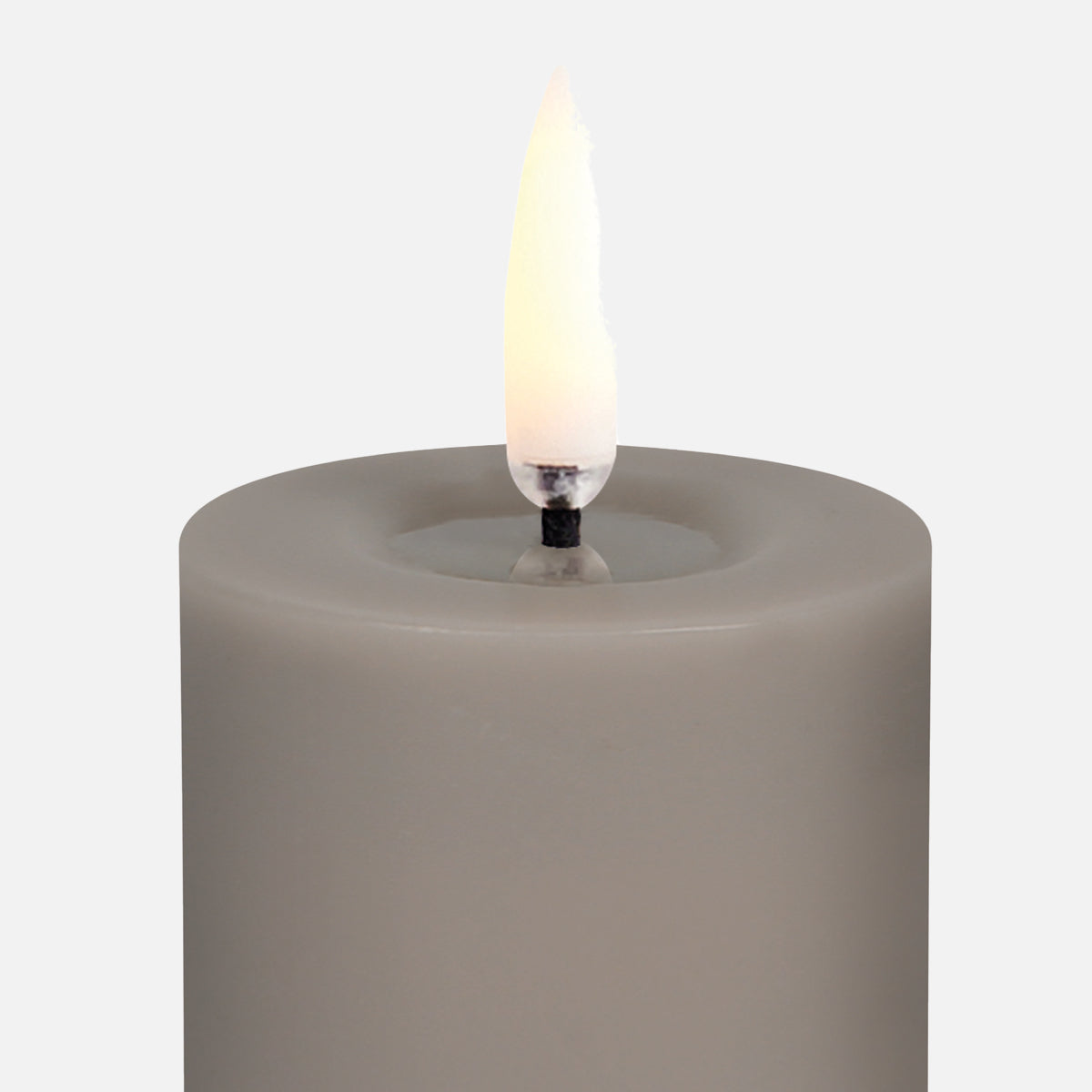 UYUNI LED Melted Pillar Candle Smooth Sandstone