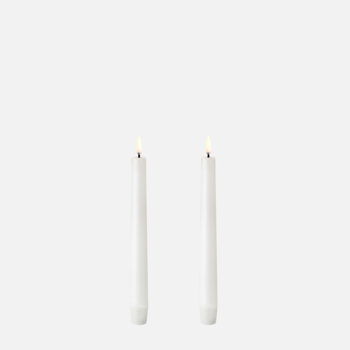 UYUNI LED Taper Candle Smooth White