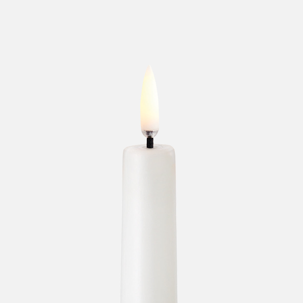 UYUNI LED Taper Candle Smooth White