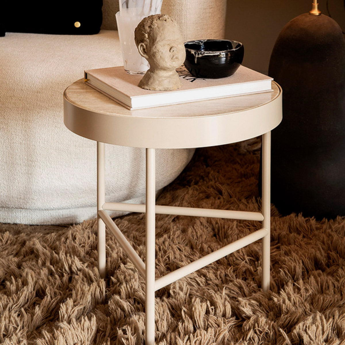 ferm Living Travertine Table トラバーチン サイドテーブル – D9 STUDIO