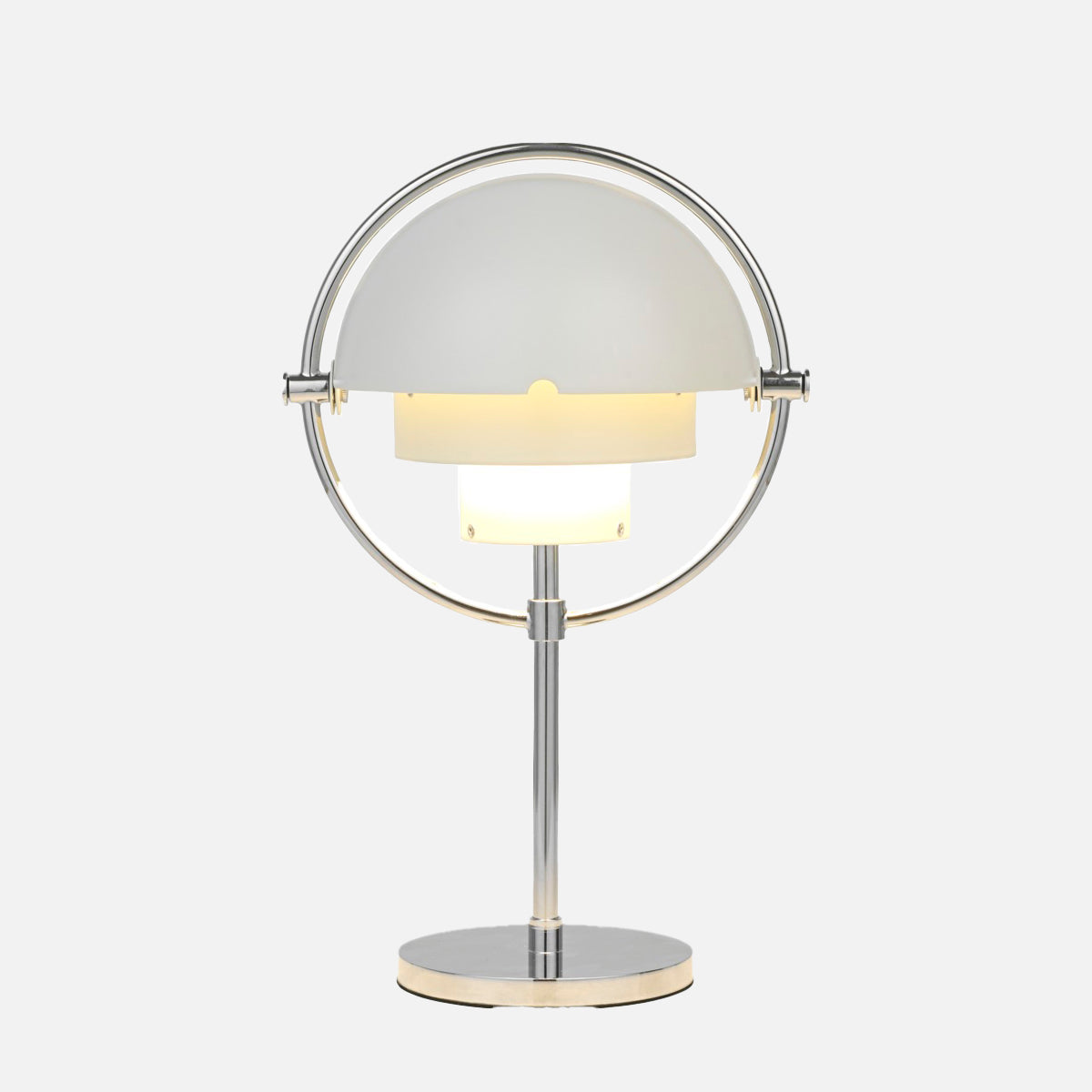GUBI Multi-Lite Portable Lamp Chrome White
