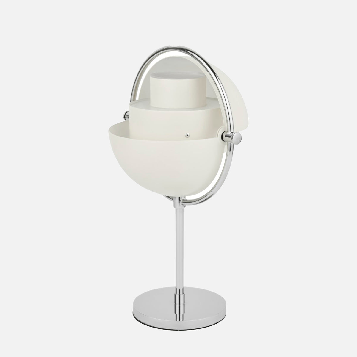 GUBI Multi-Lite Portable Lamp Chrome White