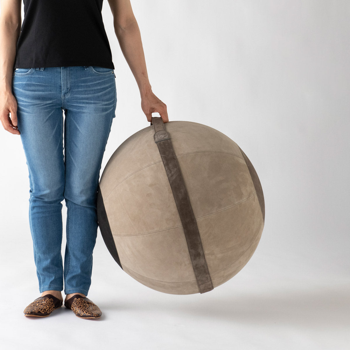 AURA Suede Saturno Contro Balance Ball カジーニ イタリア 本革