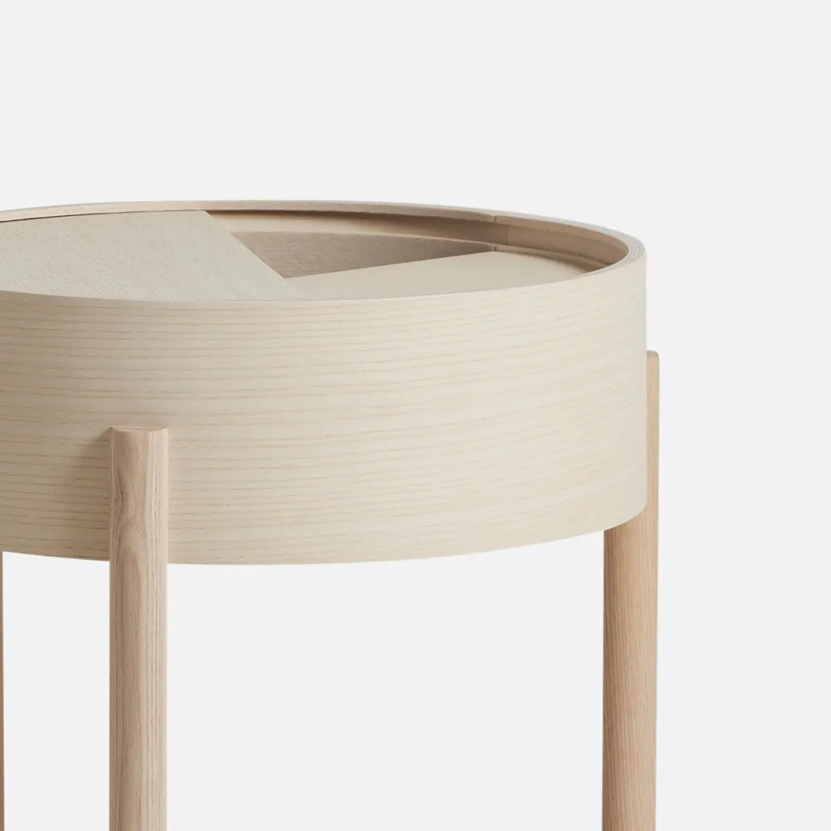 ウッド Arc Side Table Ash WOUD アーク サイドテーブル ホワイト