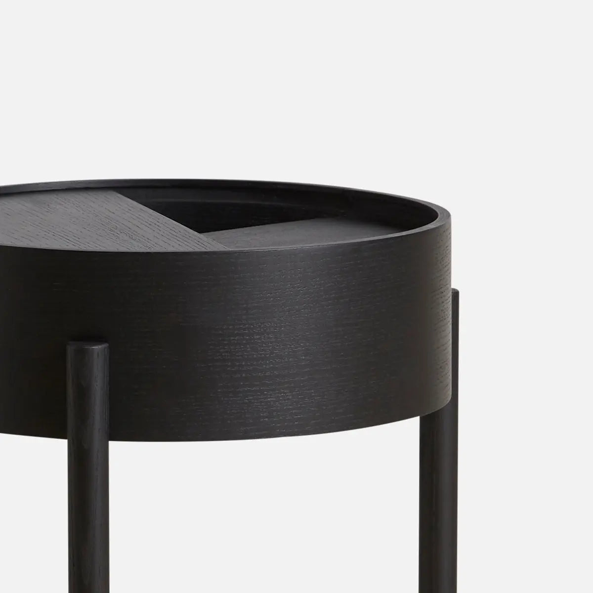 ウッド　Arc Side Table Black　WOUD WOUD