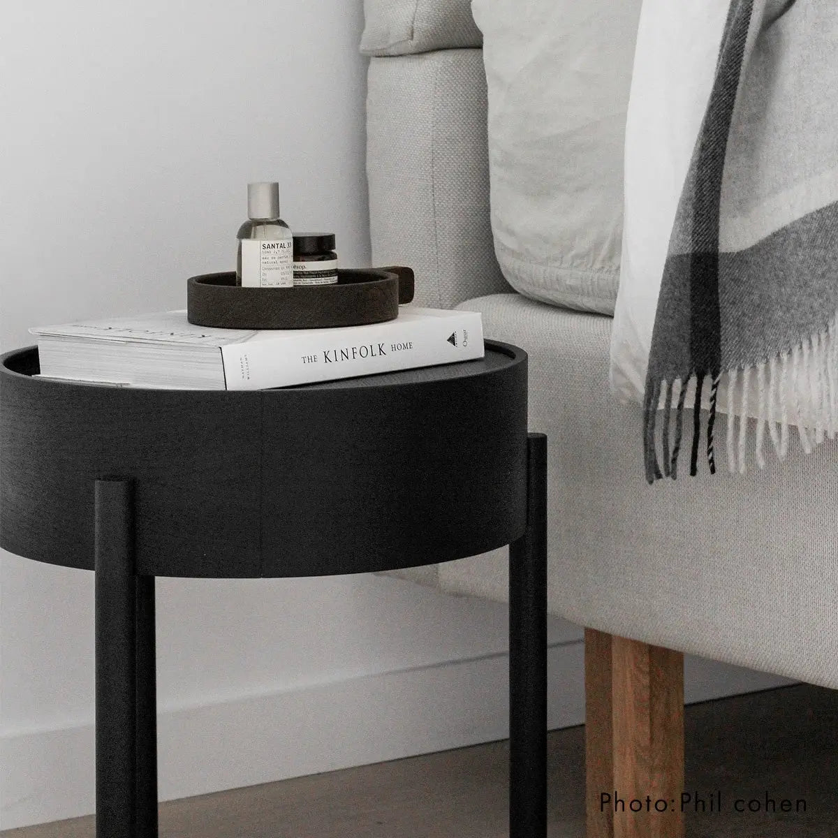 ウッド Arc Side Table Black WOUD アーク サイドテーブル ブラック