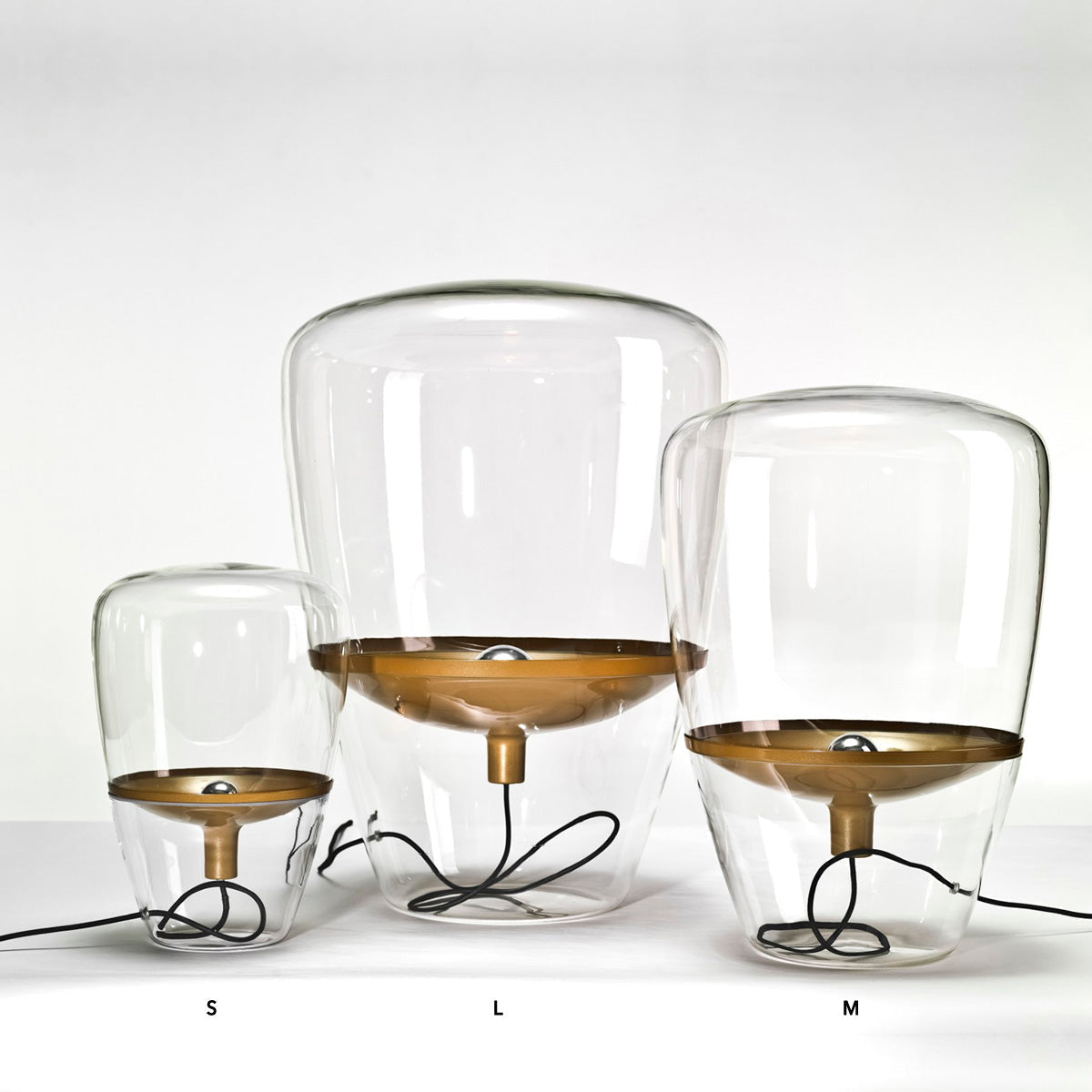 BROKIS Balloons Table Light Smoke Brown Brass (S size)