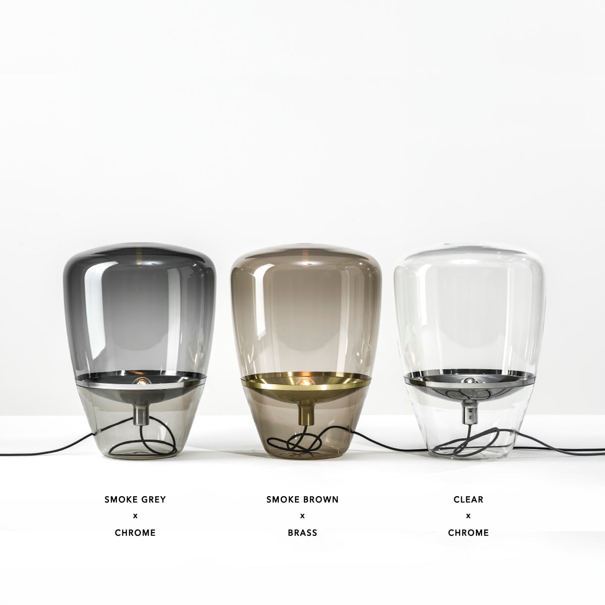 BROKIS Balloons Table Light Clear Chrome (S size)