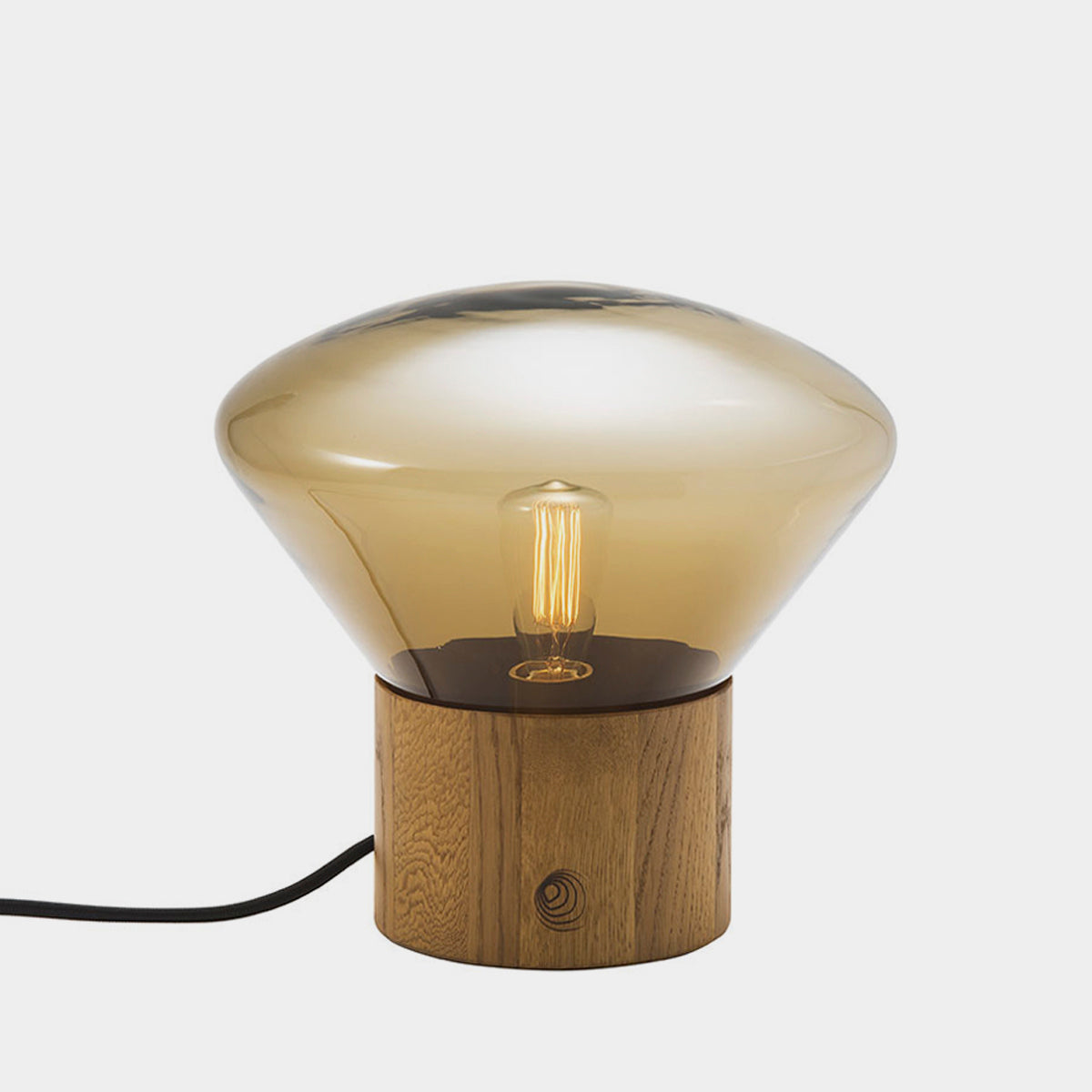 BROKIS Muffins Table Light Smoke Brown Oak (L size)