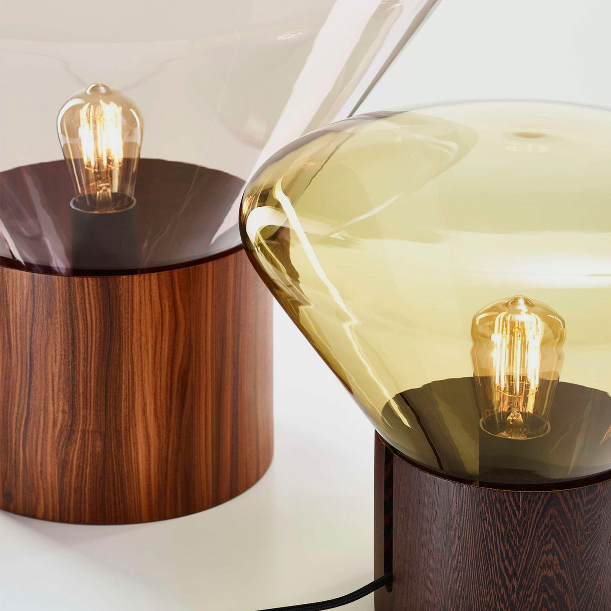 BROKIS Muffins Table Light Smoke Brown Walnut (S size)