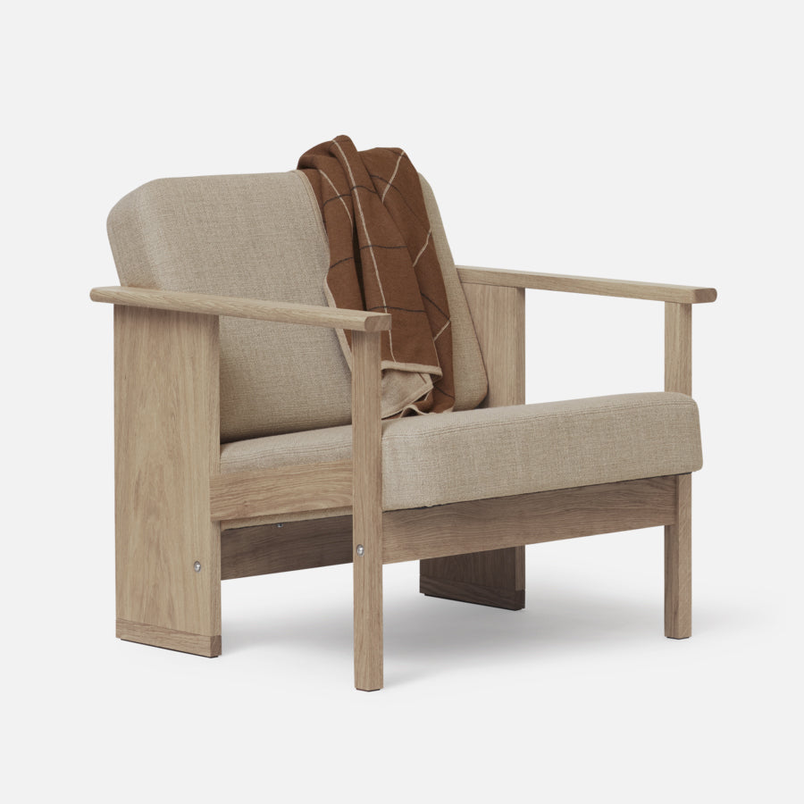 FORM & REFINE Block Lounge Chair White Oak