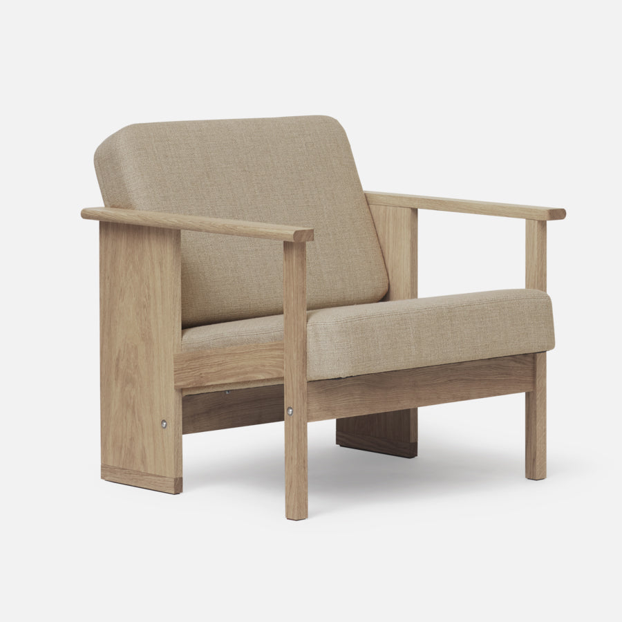 FORM & REFINE Block Lounge Chair White Oak