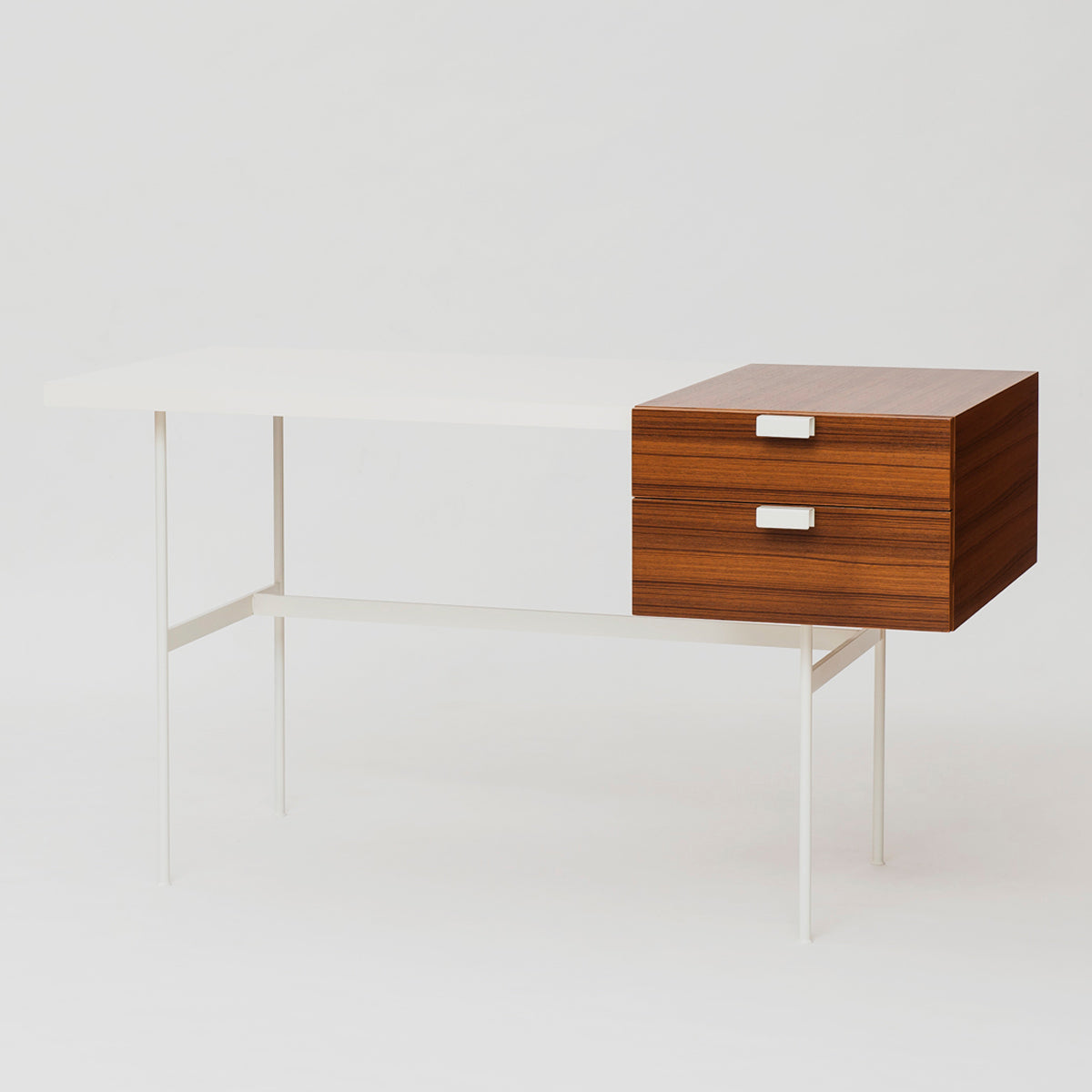 Pierre Paulin F031 Desk Teak White