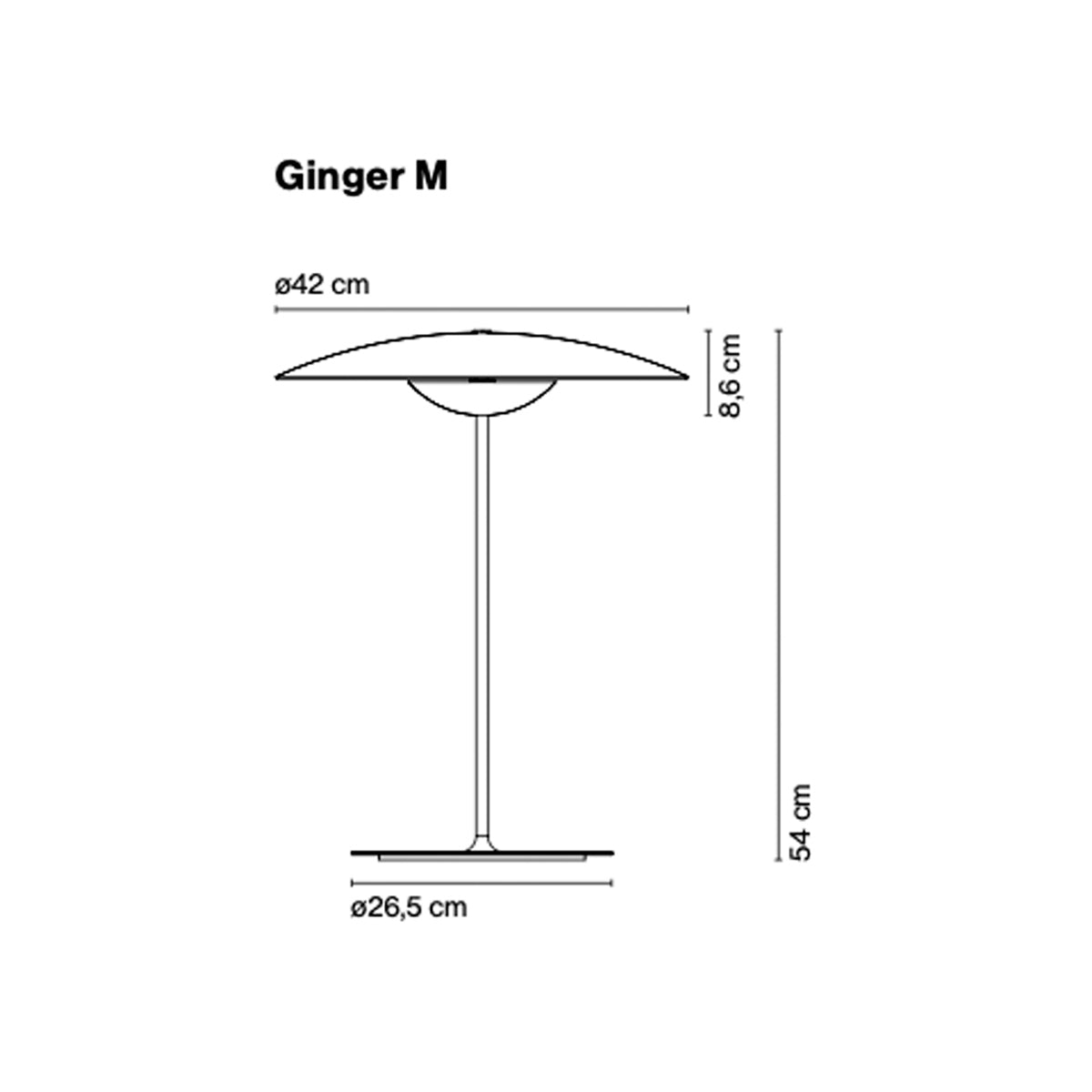 Ginger M Table Light Wenge White Marset マルセット テーブルランプ