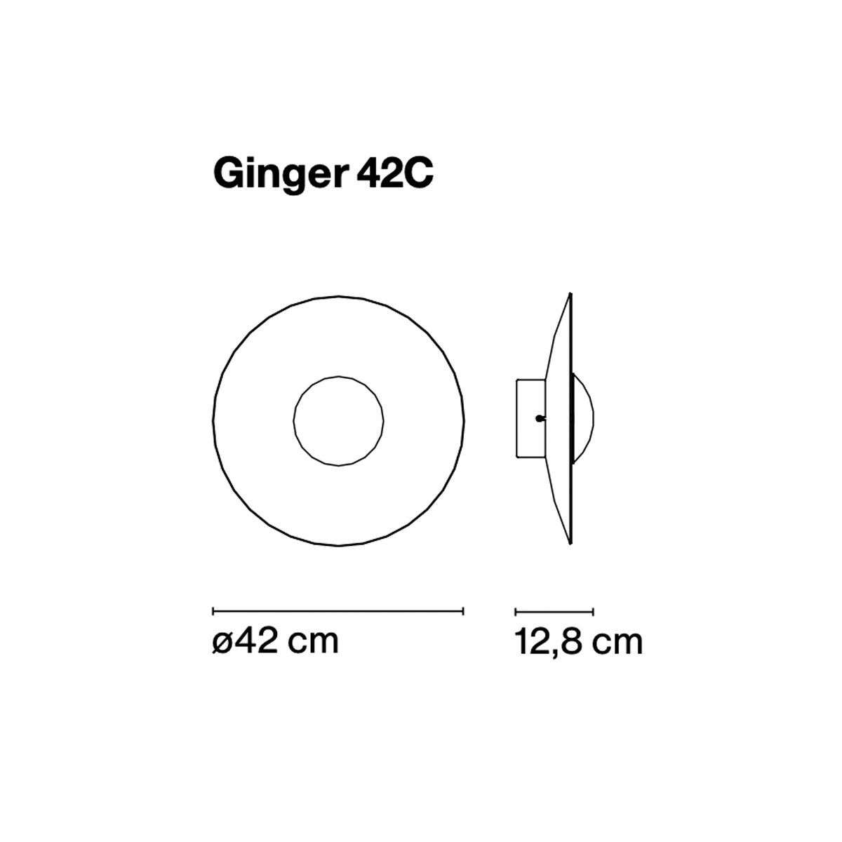 Ginger 42C Wall Light Black White Marset マルセット ウォールライト ブラケットライト