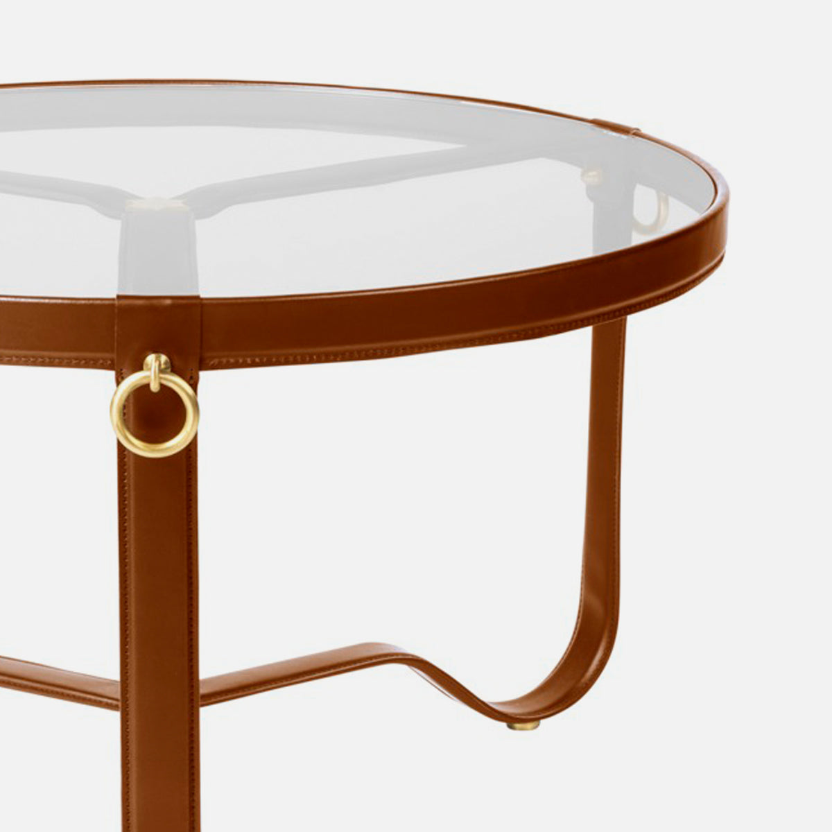 Adnet Coffee Table φ70cm Tan – D9 STUDIO