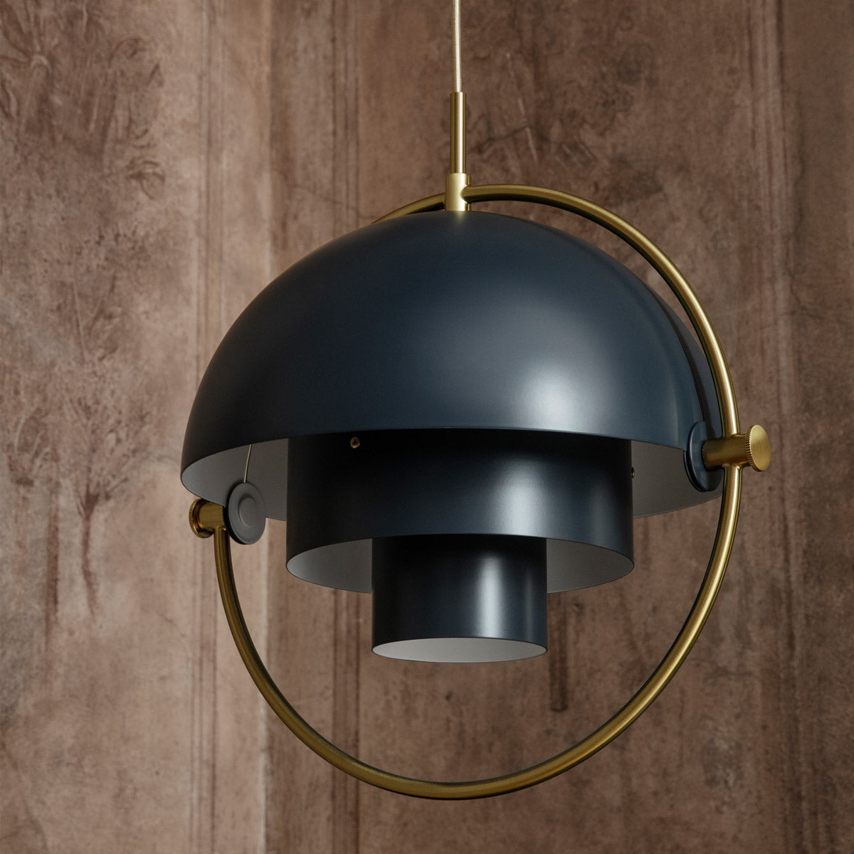 GUBI Multi-Lite Pendant Black / Brass base – D9 STUDIO